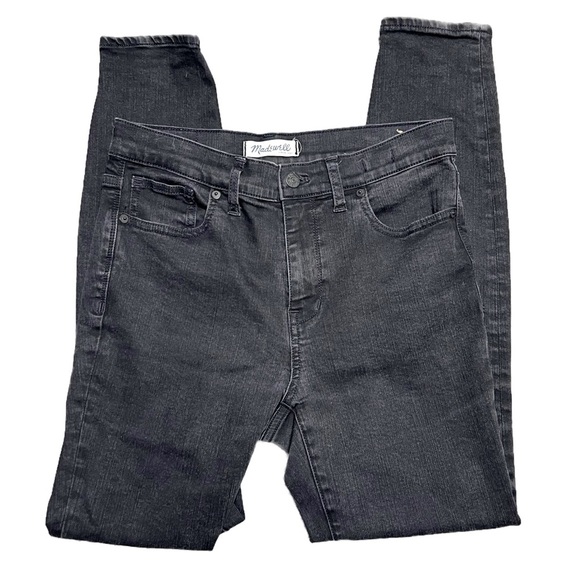 Madewell Women’s High Riser Skinny Leg Black Denim Classic Retro Vintage Jeans - Picture 2 of 16